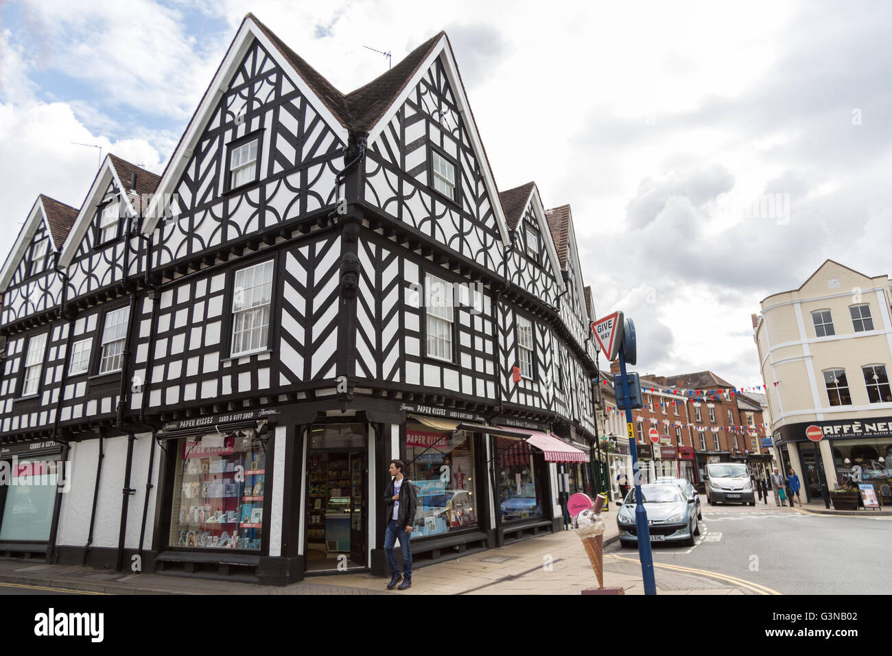Half Timbered Buildings Market Place Swan Street Warwick Town Centre