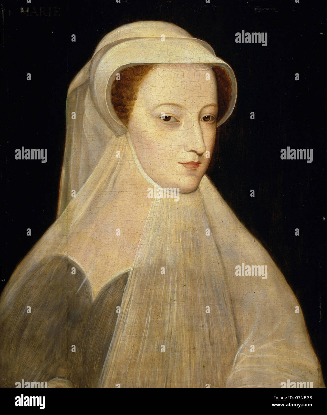 Unknown after Francois Clouet - Mary, Queen of Scots, 1542 - 1587. Reigned 1542 - 1567 Stock Photo