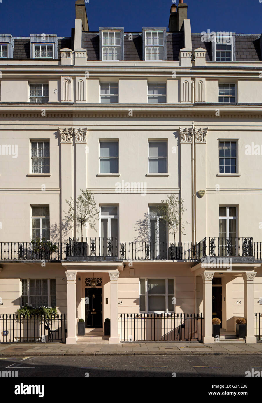 Exterior view. Private Residence London, London, United Kingdom. Architect: Rajiv Sani and associates , 2015. Stock Photo