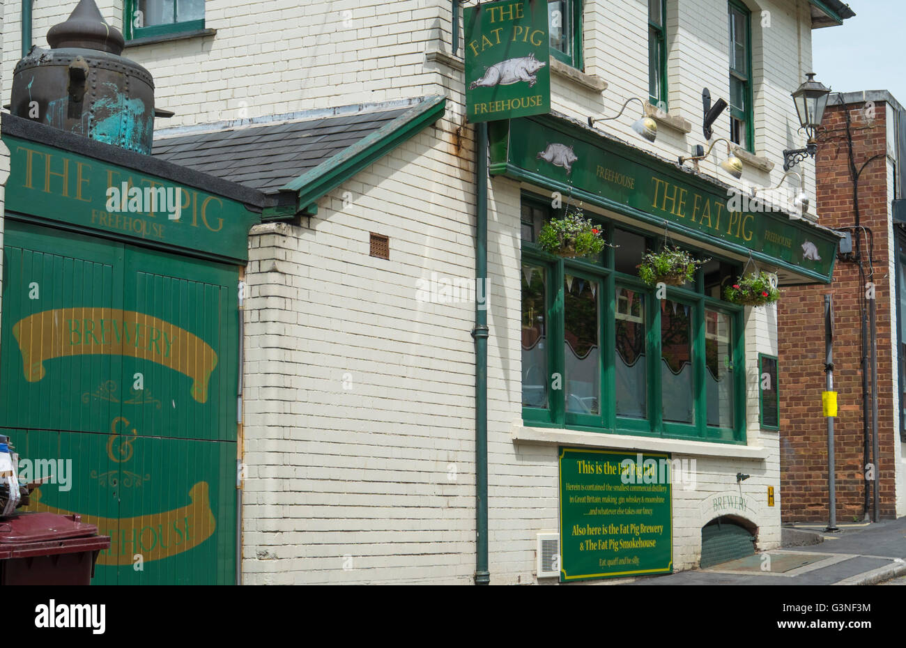 Exeter Capital city of Devon England UK The Fat Pig Pub Stock Photo Alamy