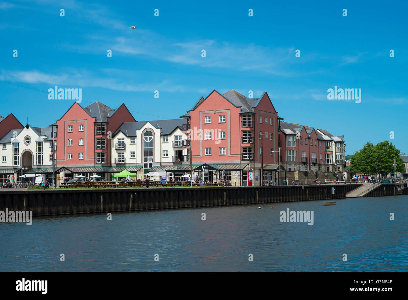 Exeter Capital city of Devon England UK The quay Stock Photo - Alamy