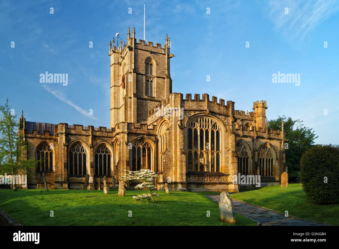 UK,Somerset,Crewkerne,Church of St Bartholomew Stock Photo