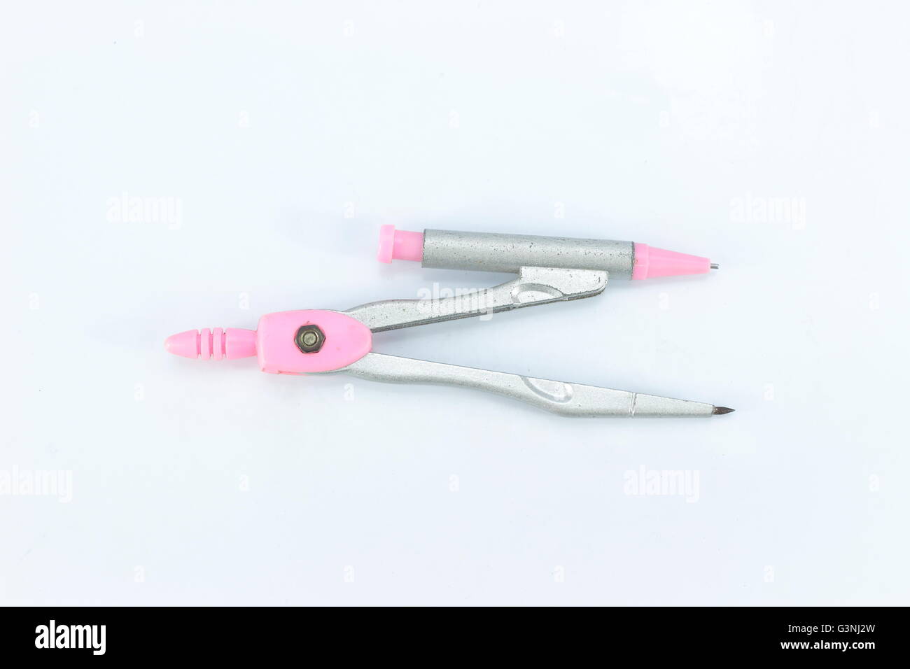 compasses school supplies for students Stock Photo