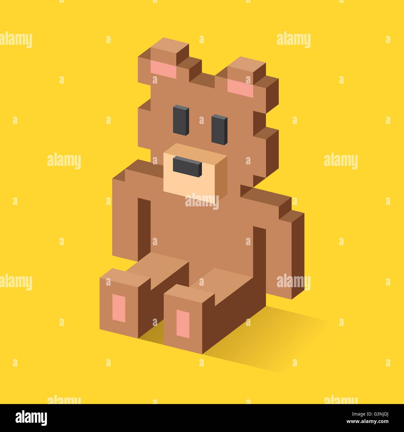 Pixel Art Bear  Pixel art, Pixel art design, Easy pixel art