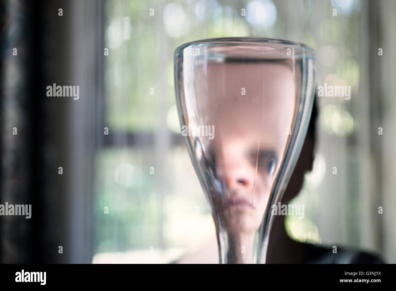 Genie in bottle Stock Photo Alamy