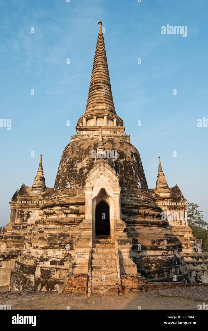 Stupa at Wat Phra Si Sanphet, Buddhistic temple complex, Ayutthaya, Thailand Stock Photo