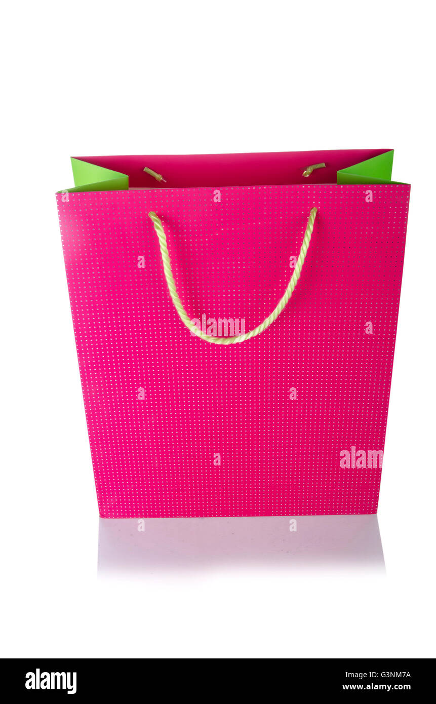 Shopping bag isolated on white background Stock Photo - Alamy