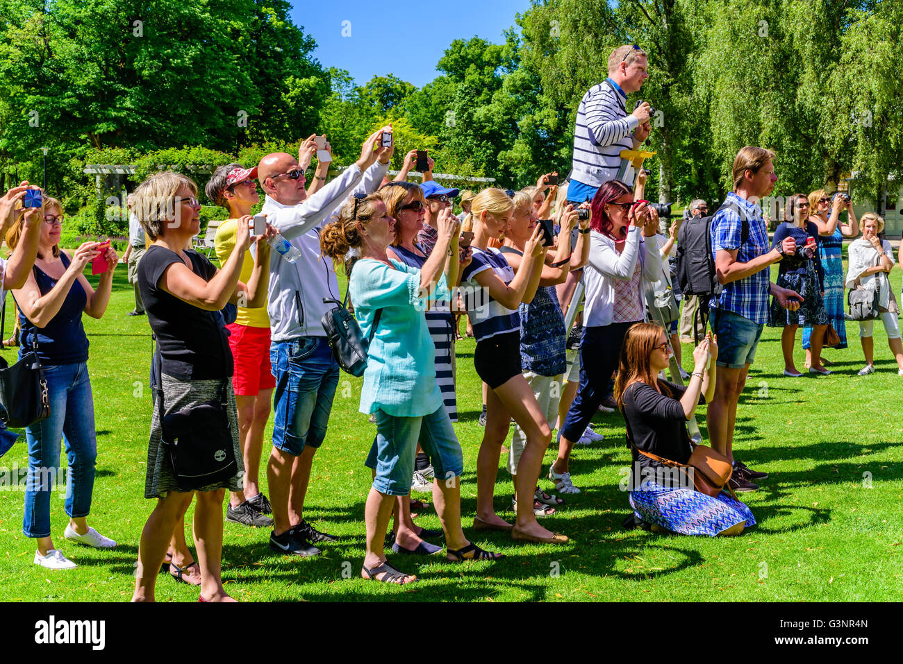Ronneby, Sweden - June 6, 2016: The Swedish national day ...