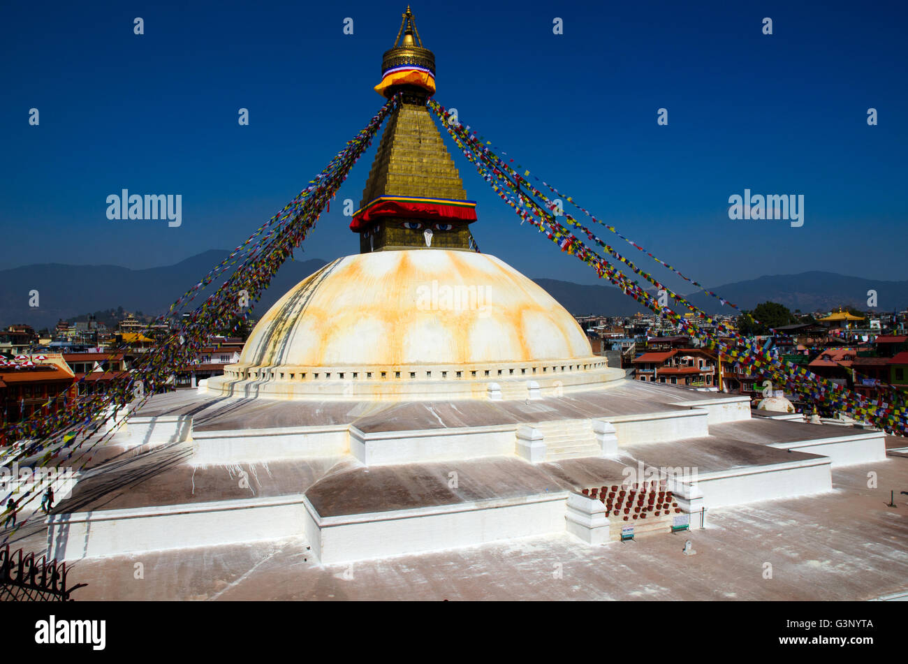 Buddha Stupa in Kathmandu, Nepal Stock Photo - Alamy