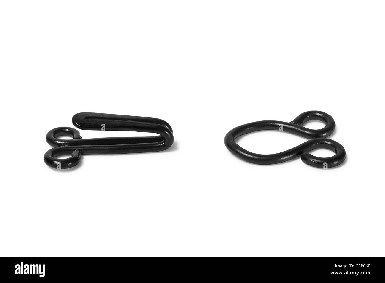 Hook and eye closure Black and White Stock Photos & Images - Alamy