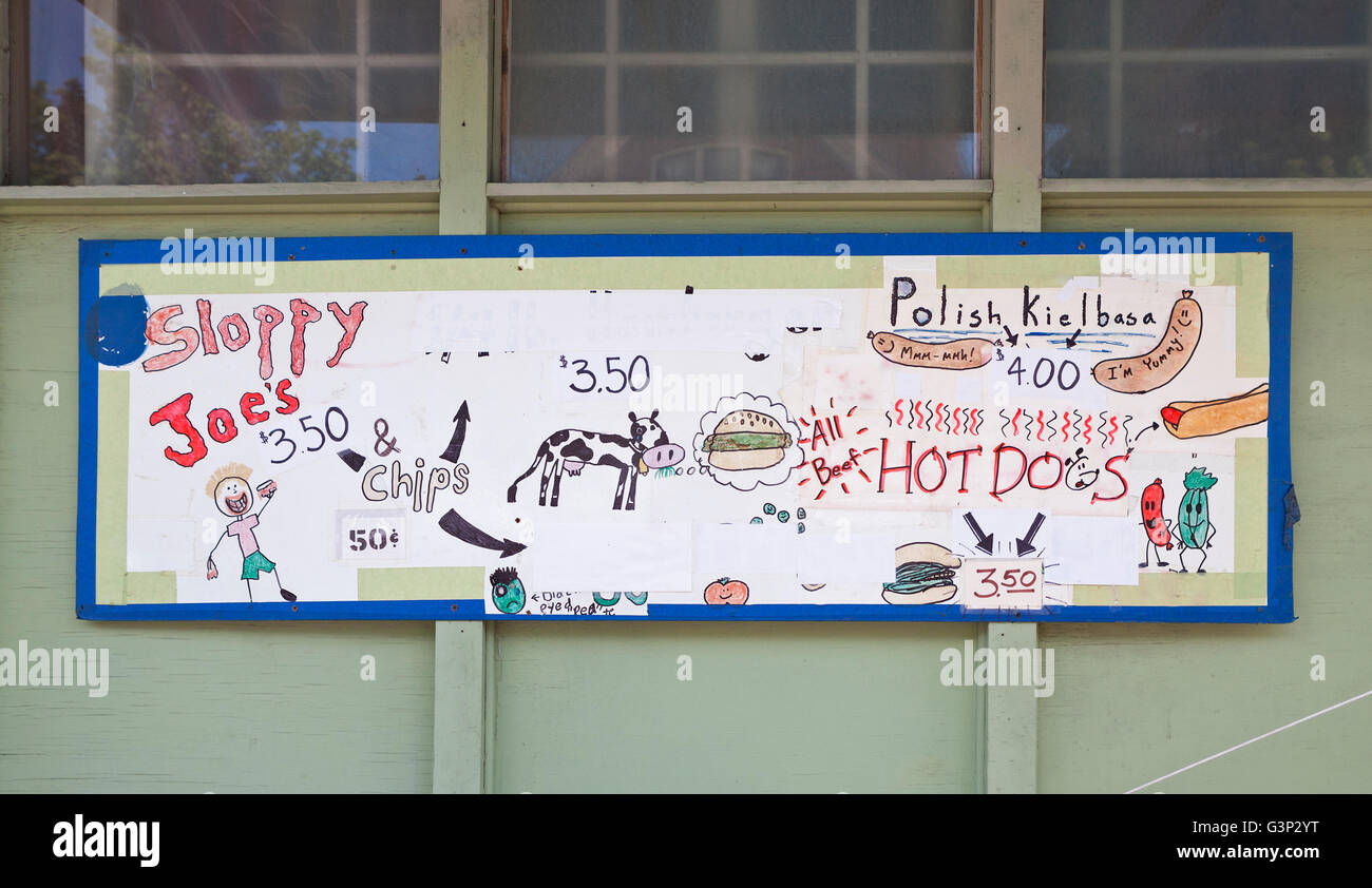 The Locust Street Festival in Milwaukee, Wisconsin is an annual event with music, art, and food. Stock Photo