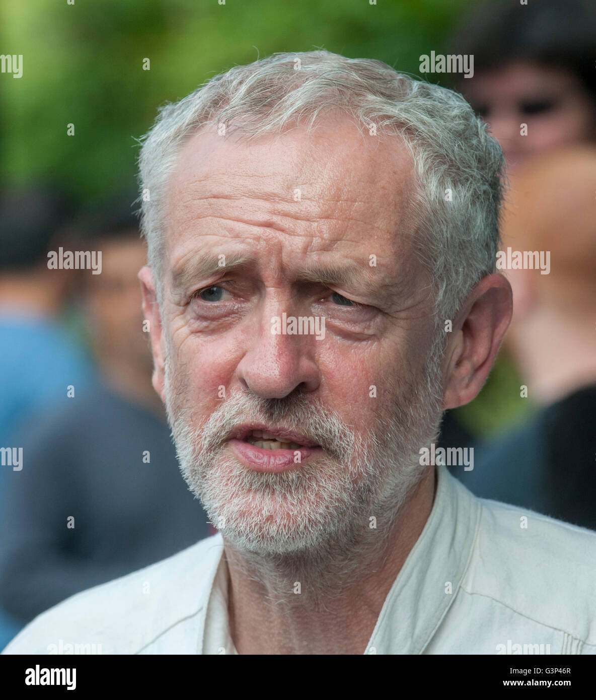 Jeremy Corbyn  political leader of the Labour party in Great Britain Stock Photo
