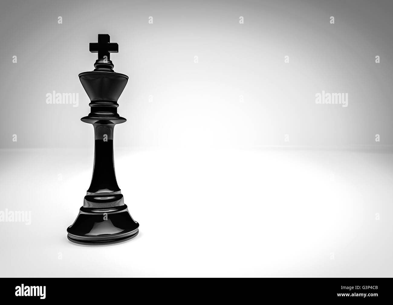 Chess king / 3D render of chess piece Stock Photo