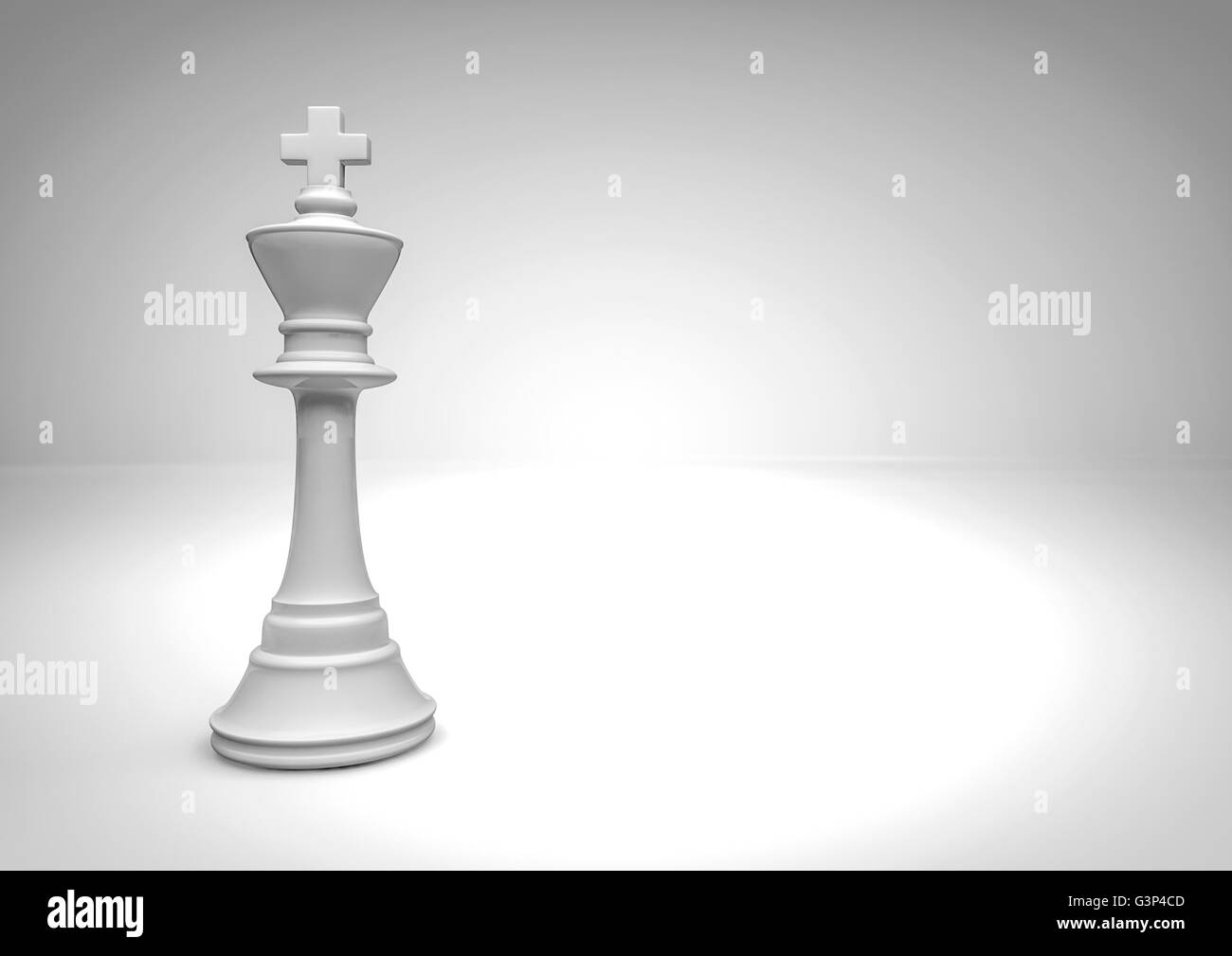 Chess king / 3D render of chess piece Stock Photo