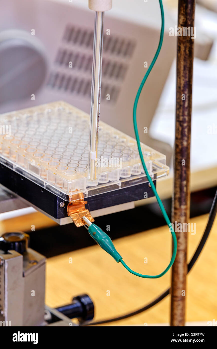 Physical chemistry laboratory equipment hires stock photography and