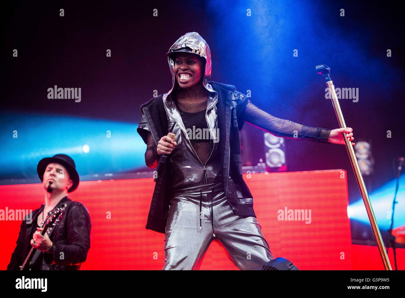 Landgraaf, Netherlands 12th june 2016  Skunk Anansie perform live at Pinkpop Festival 2016 © Roberto Finizio/ Alamy Live News Stock Photo