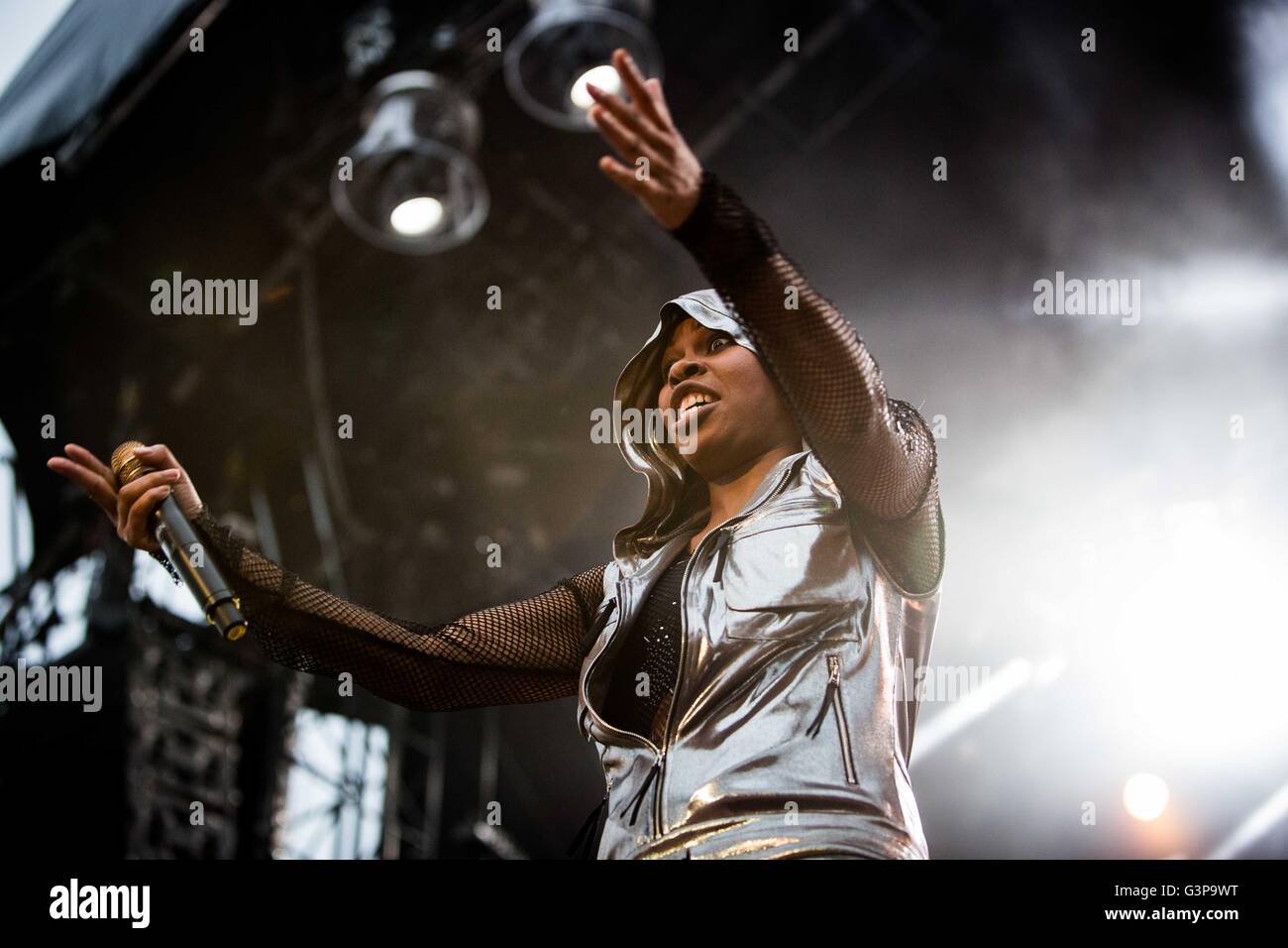 Landgraaf, Netherlands 12th june 2016  Skunk Anansie perform live at Pinkpop Festival 2016 © Roberto Finizio/ Alamy Live News Stock Photo