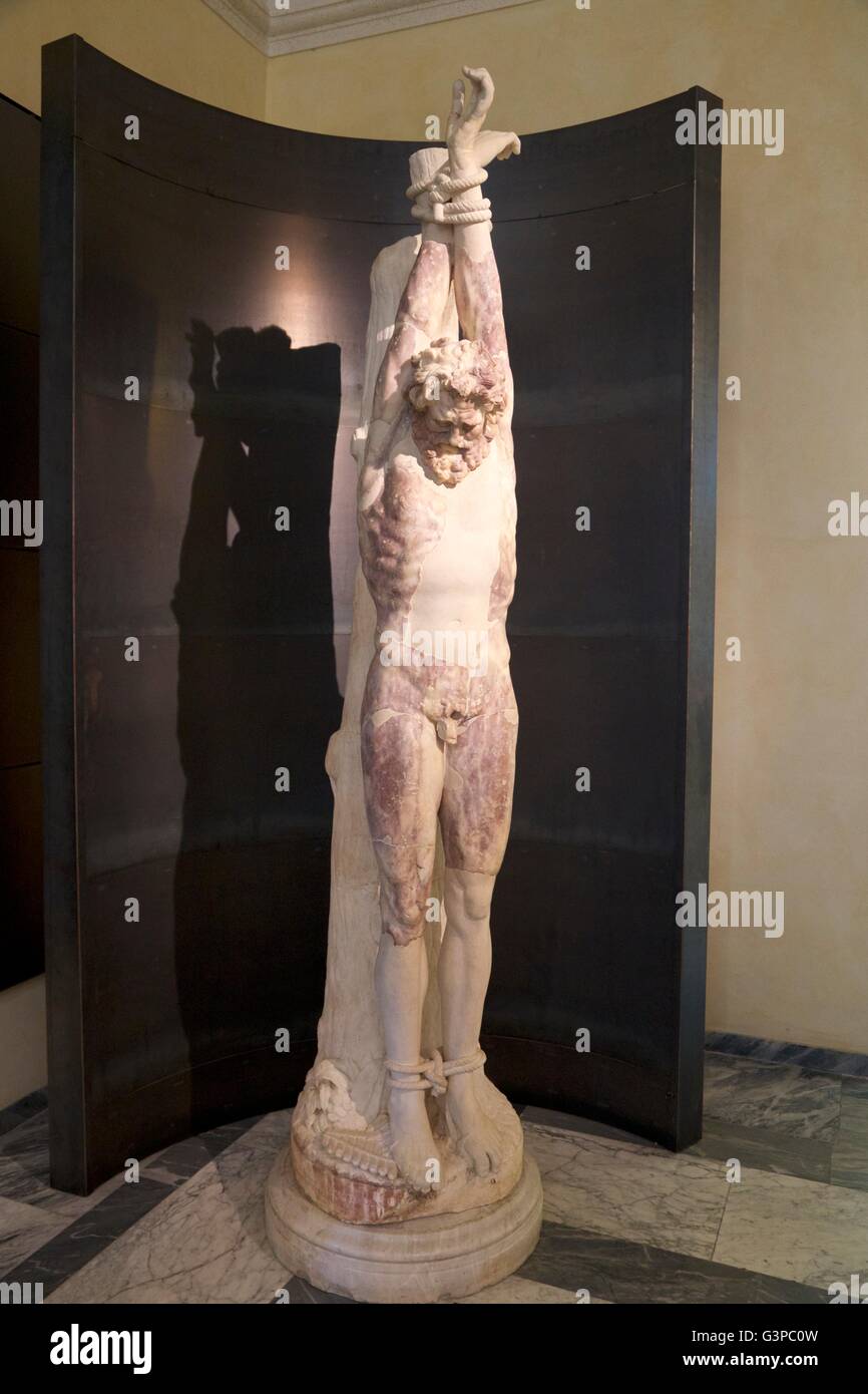 Statue of Marsyas, Capitoline Museum, Rome, Italy Stock Photo