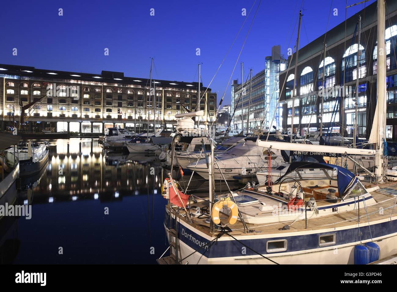 St Katherines Dock Stock Photo Alamy