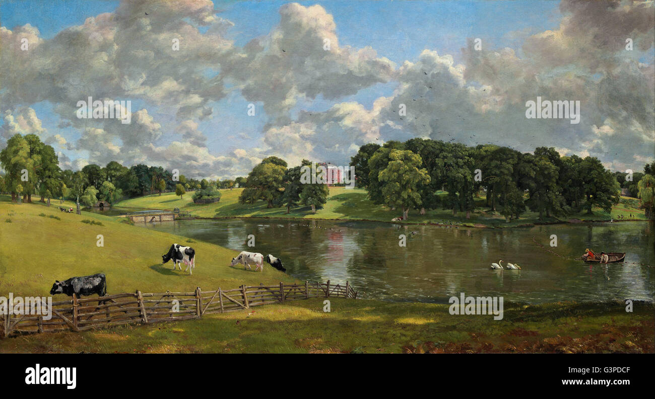 John Constable - Wivenhoe Park, Essex - National Gallery of Art, Washington DC Stock Photo