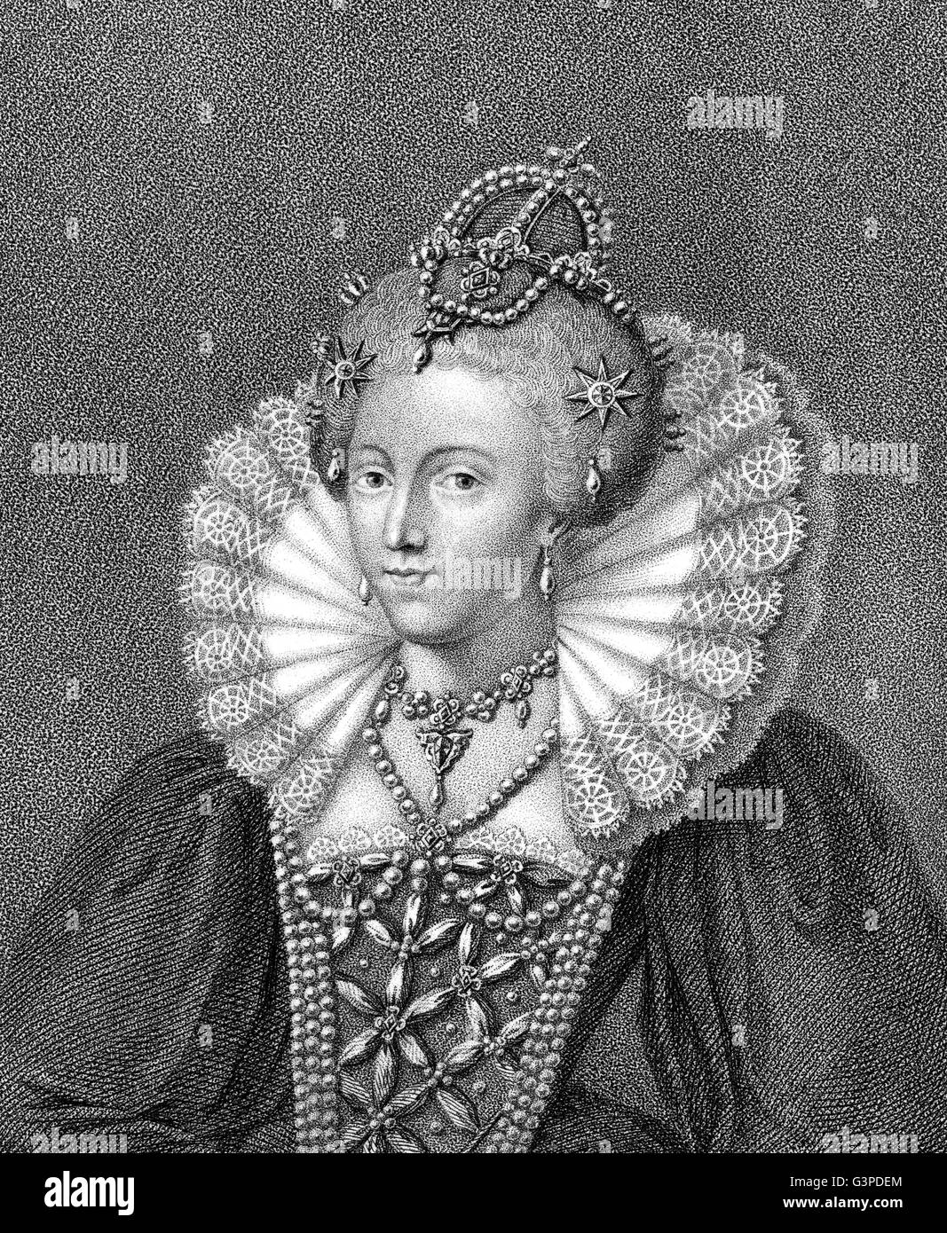 Elizabeth I, 1533 - 1603, Queen of England 1558 - 1603, Tudor dynasty Stock Photo