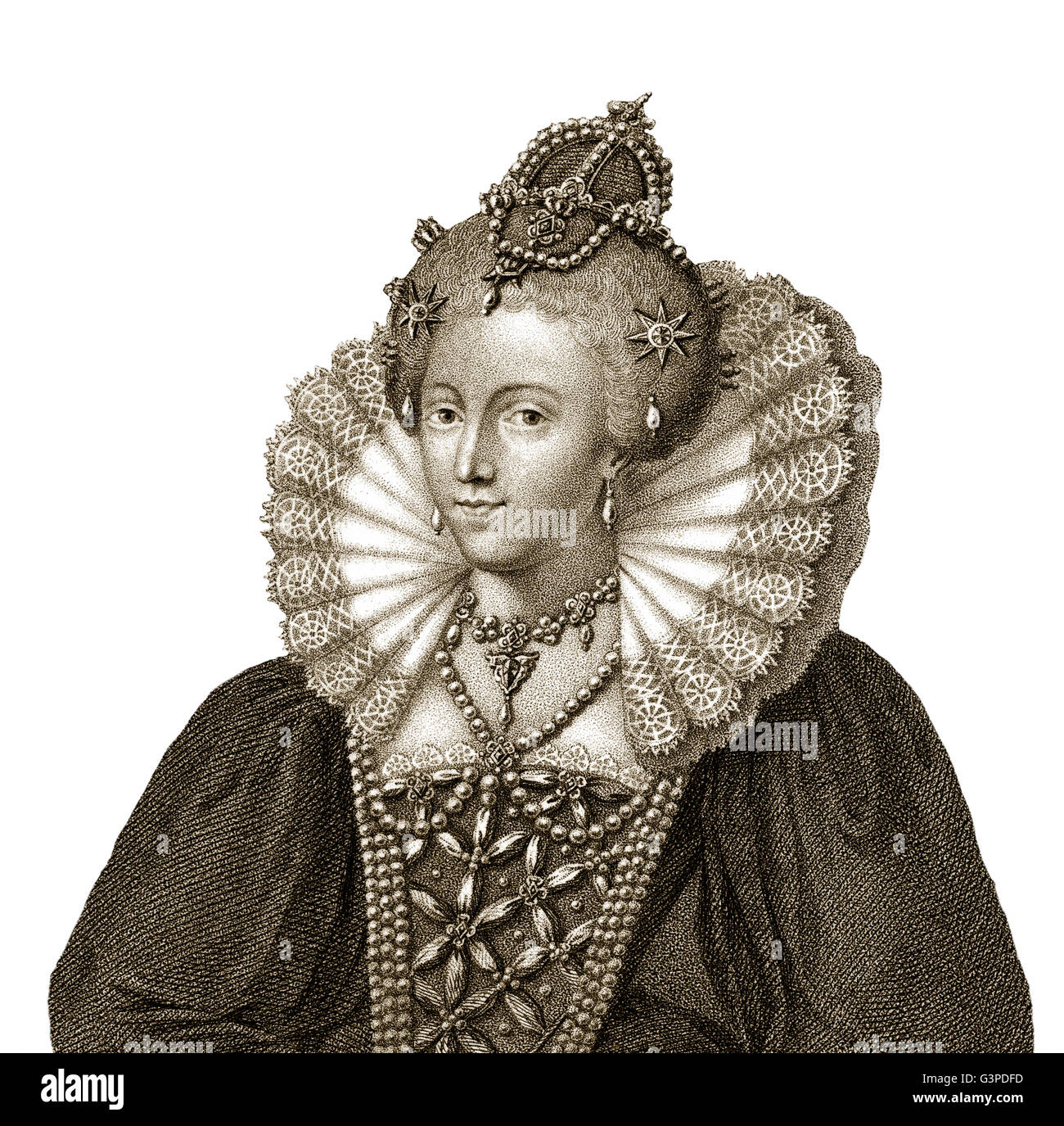 Elizabeth I, 1533 - 1603, Queen of England 1558 - 1603, Tudor dynasty Stock Photo