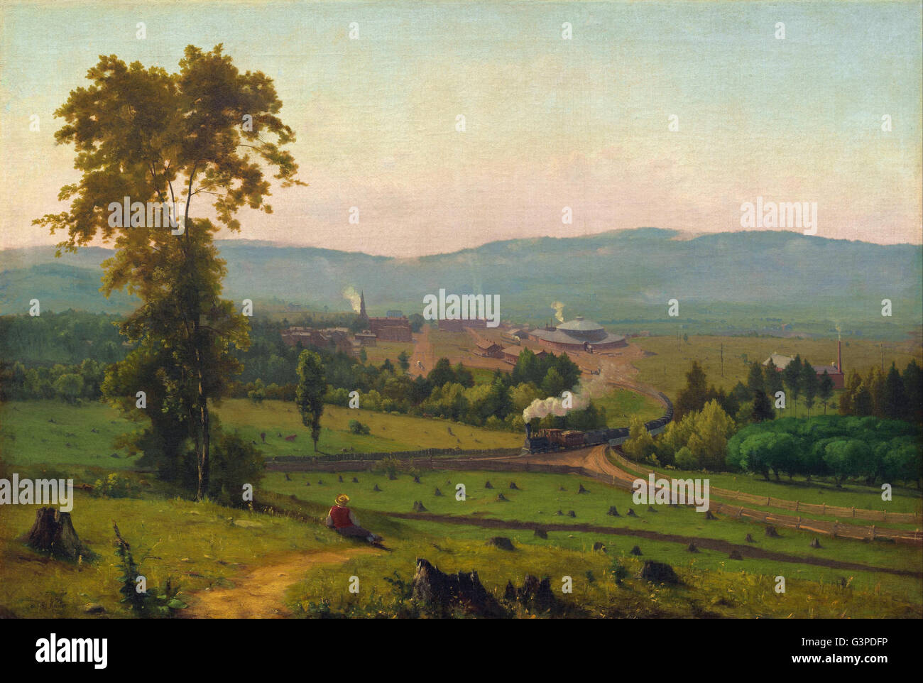 George Inness - The Lackawanna Valley - National Gallery of Art, Washington DC Stock Photo