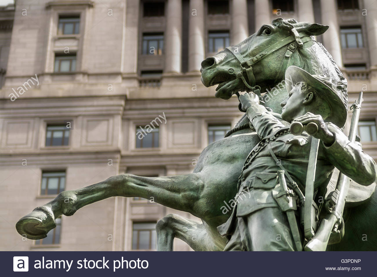 Horse Man Soldier Sculpture High Resolution Stock Photography and