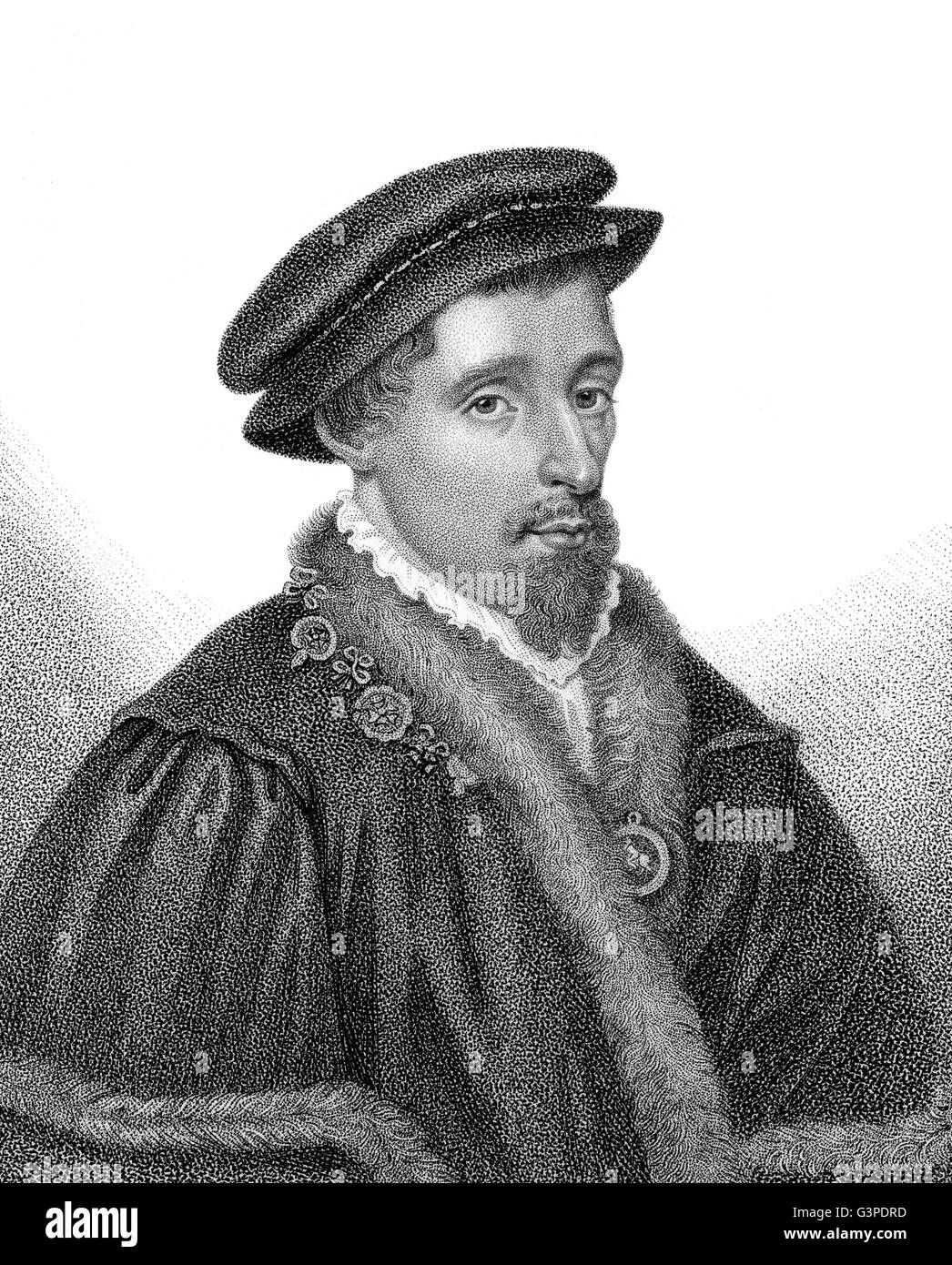 Henry Howard, Earl of Surrey, 1516 - 1547, an English poet Stock Photo