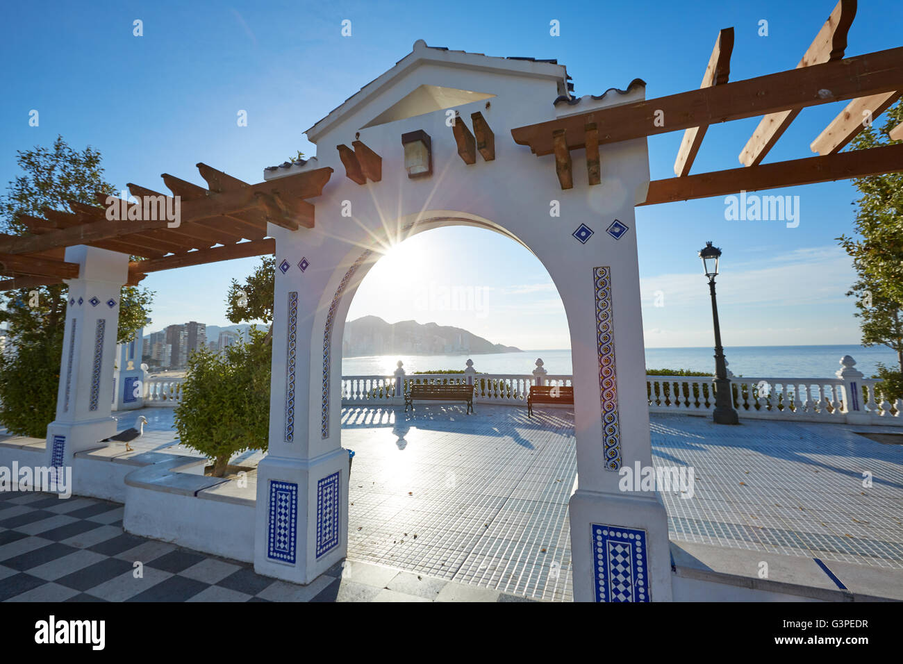 Benidorm Mirador Del Castillo Mediterranean Lookout Point In Alicante 