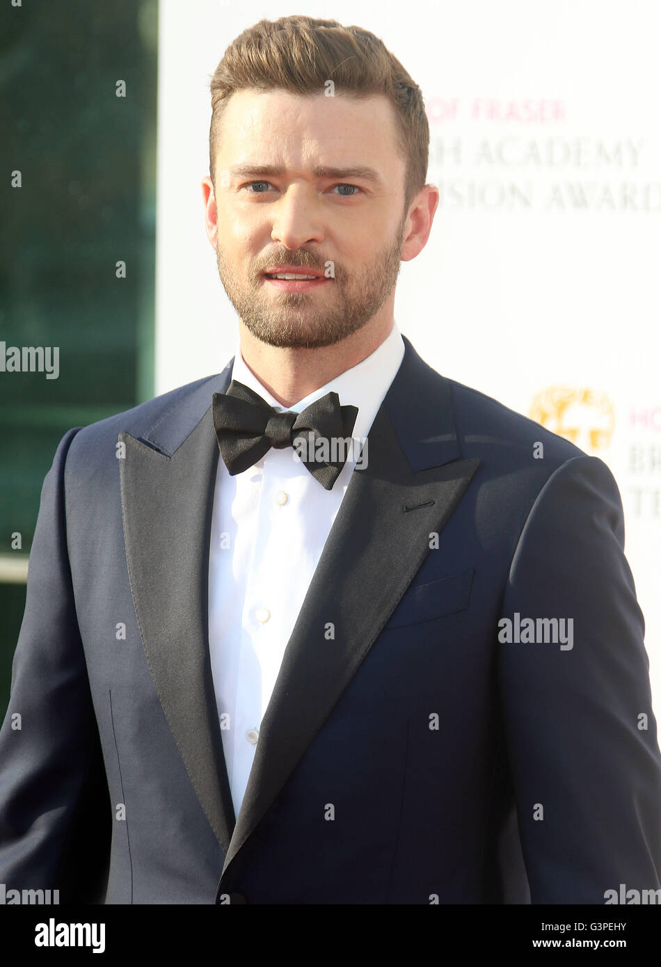May 8, 2016 - Justin Timberlake attending BAFTA TV Awards 2016 at Royal Festival Hall in London, UK. Stock Photo