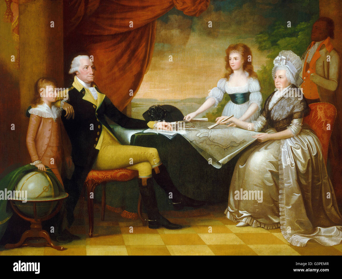 Edward Savage - The Washington Family - National Gallery of Art, Washington DC Stock Photo