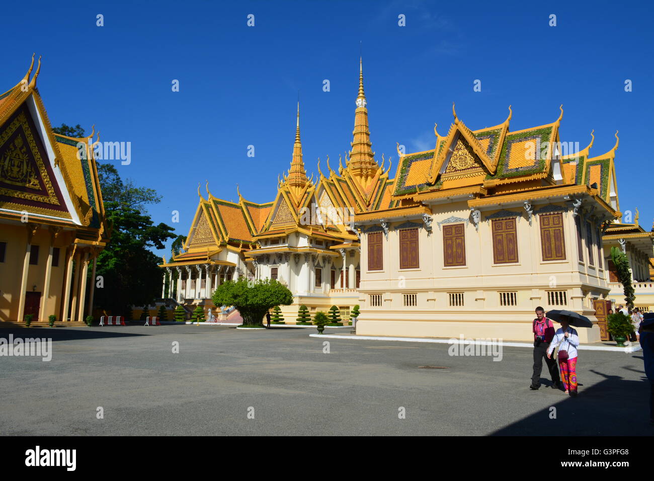 The Royal Palace and Silver Pagoda, Phnom Penh, Cambodia Stock Photo