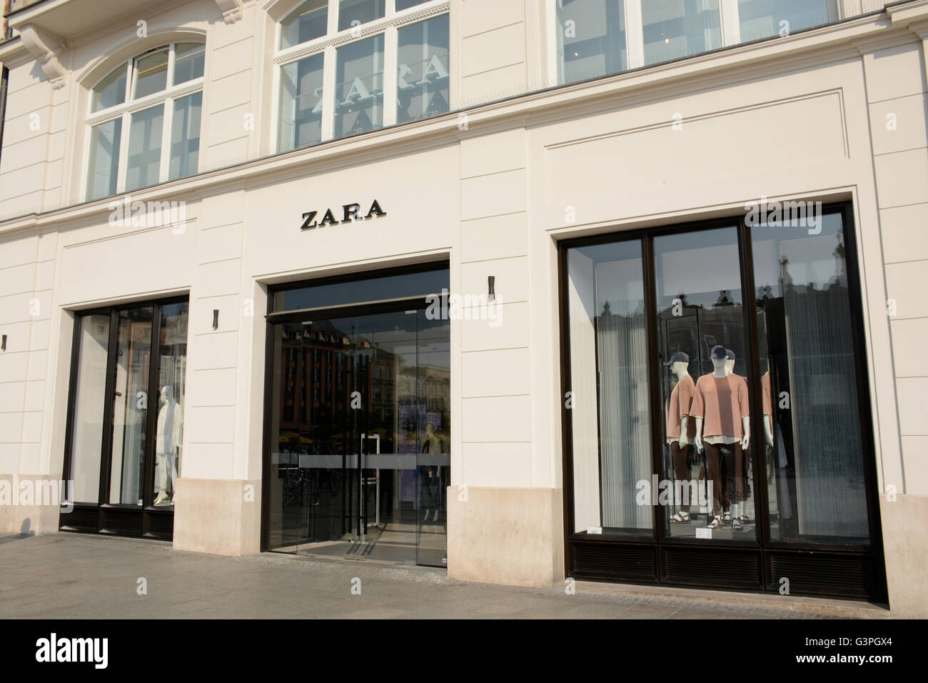 Zara boutique Krakow Poland Stock Photo - Alamy