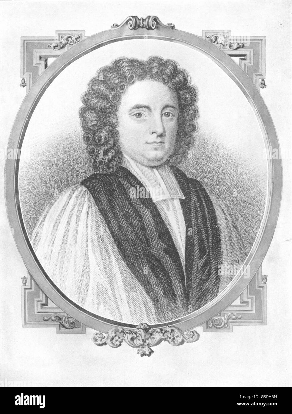 PHILOSOPHY: George Berkeley, antique print 1907 Stock Photo