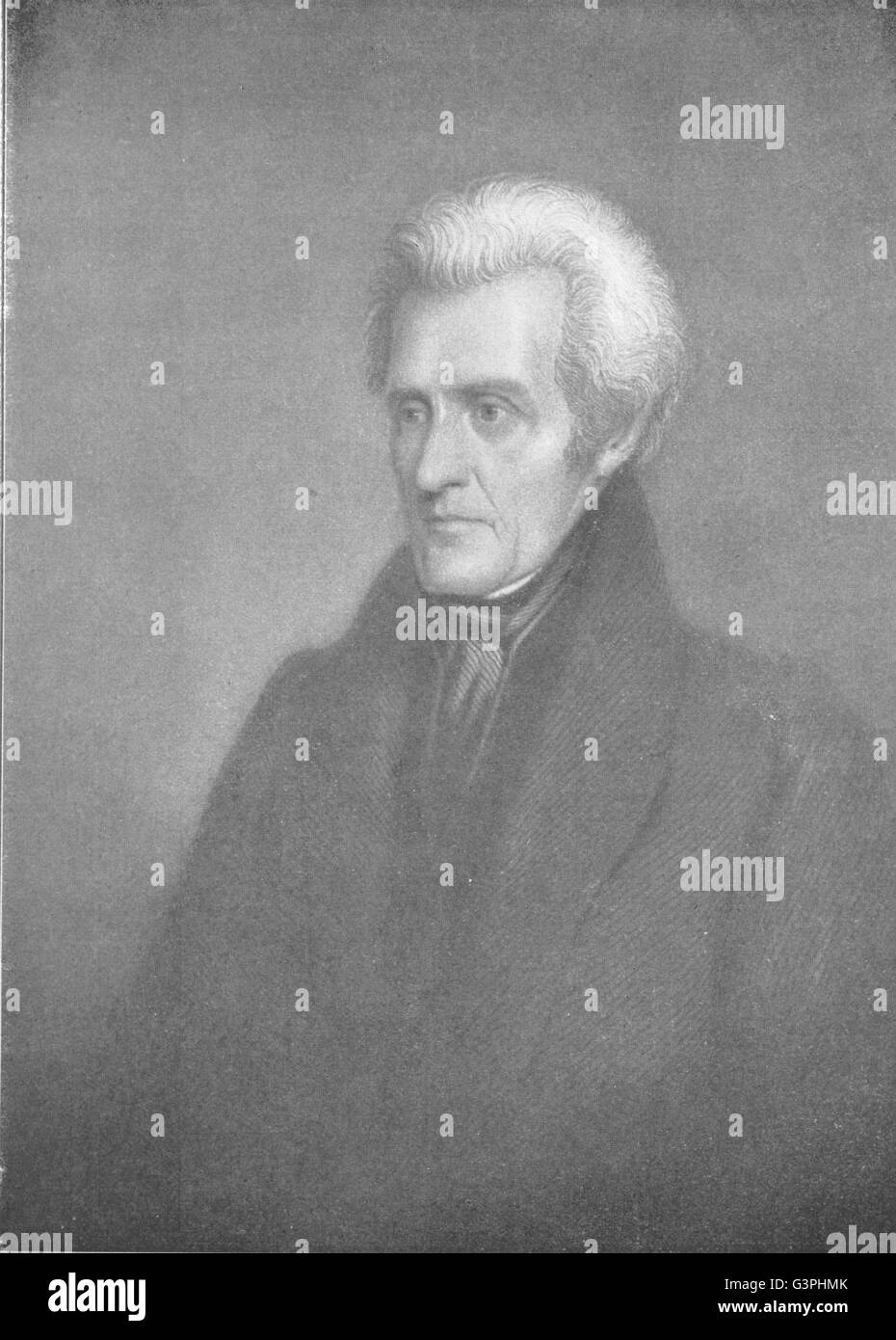 ANDREW JACKSON: Seventh President of the United States, antique print 1907 Stock Photo