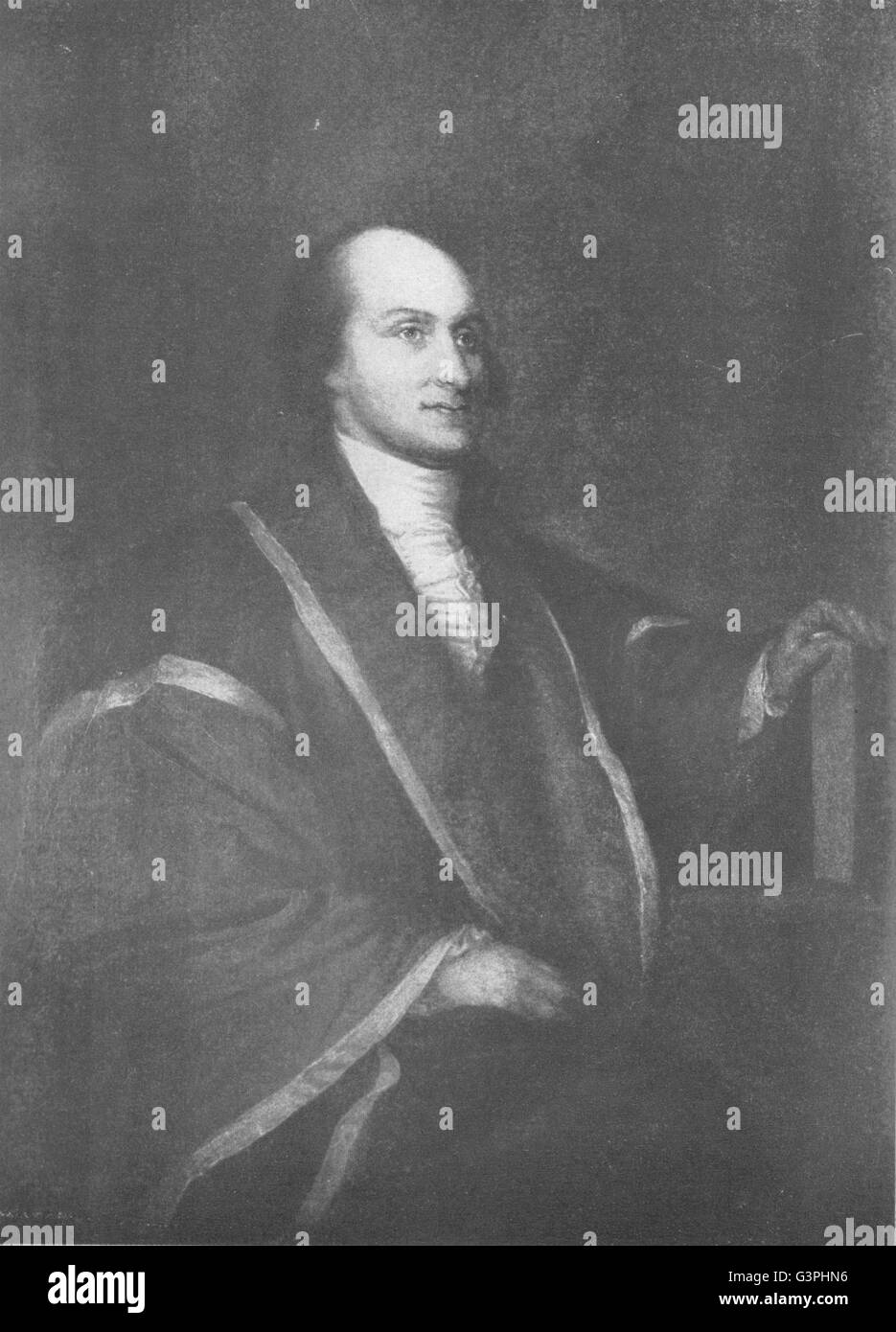 JOHN JAY: Chief Justice of US Supreme Court, 1789-1795, antique print 1907 Stock Photo