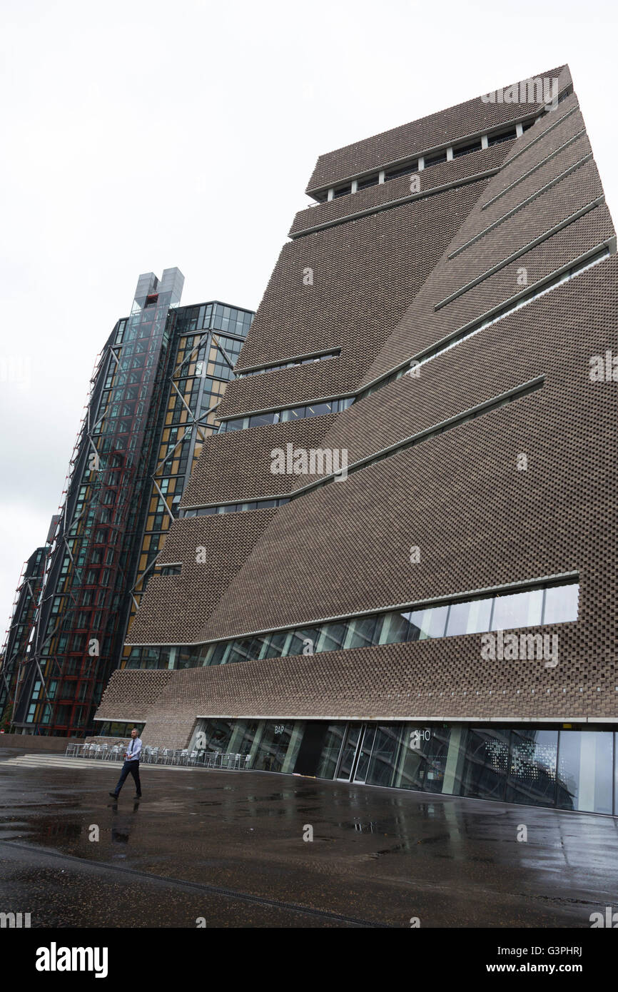 London, UK. 14 June 2016. Press preview of the new building, the Switch House, at Tate Modern which will open to the public this weekend. Stock Photo