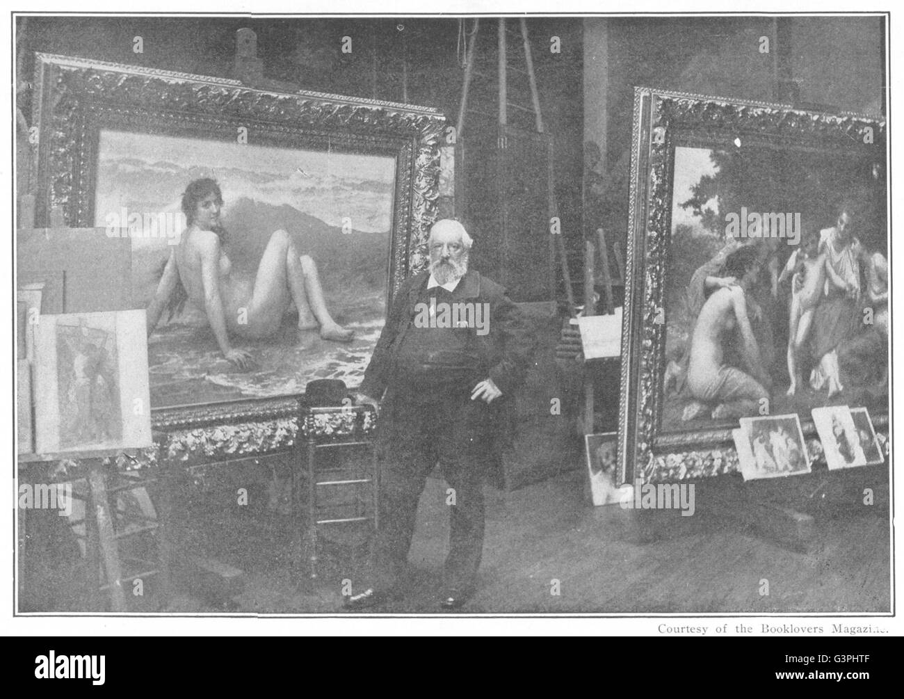 ARTISTS: William Adolphe Bouguereau, antique print 1907 Stock Photo