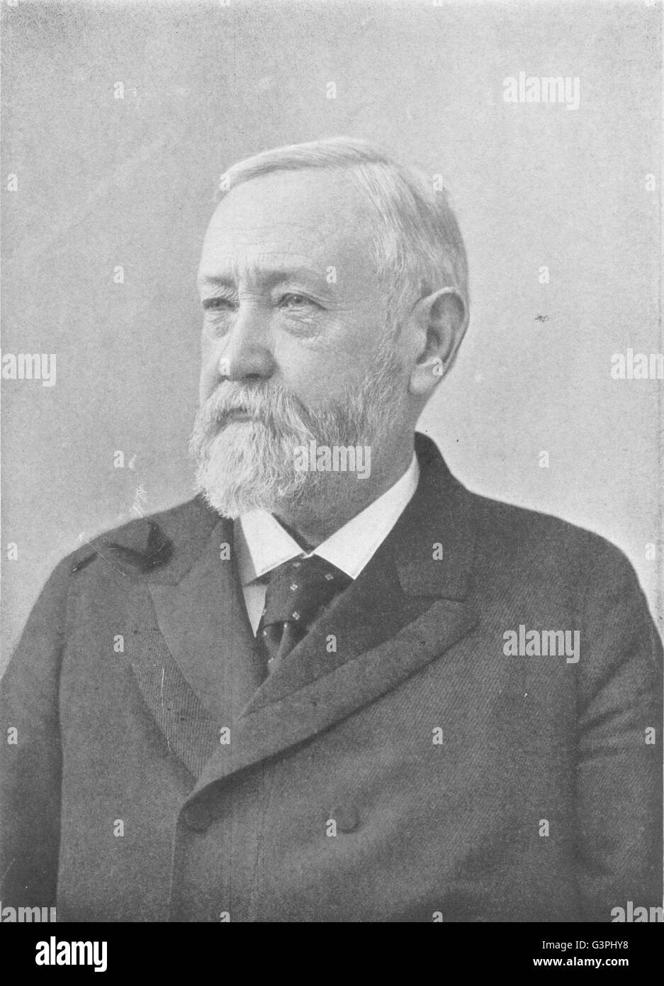 BENJAMIN HARRISON 23rd President, US, antique print 1907 Stock Photo