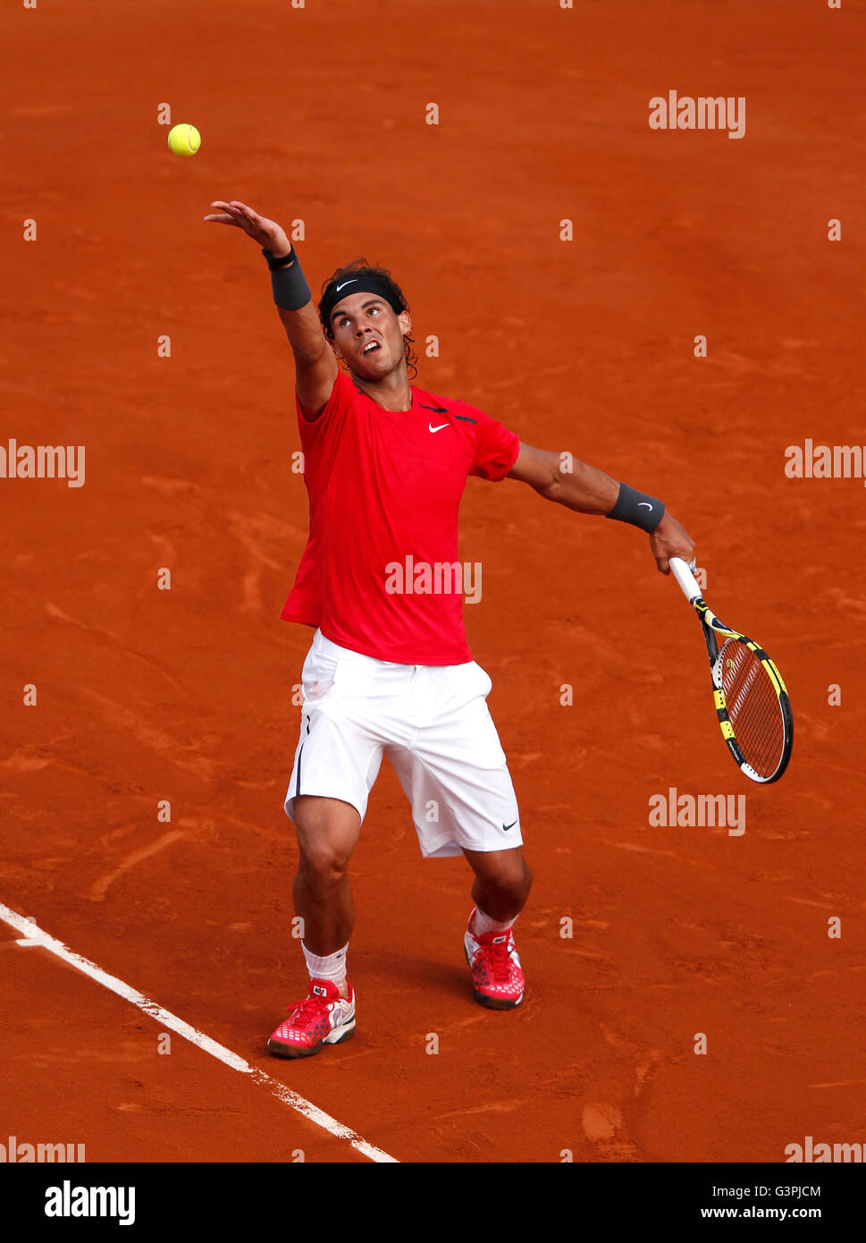 Rafael Nadal, ESP, French Open 2012, ITF Grand Slam tennis tournament, Roland Garros, Paris, France, Europe Stock Photo