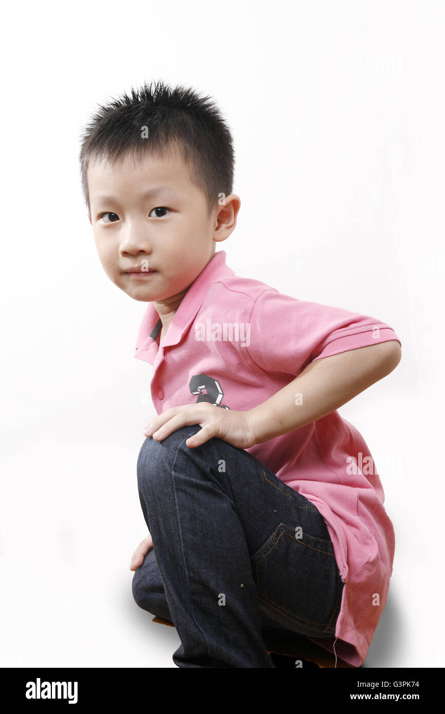 Chinese japan asia korea boy and girl Stock Photo