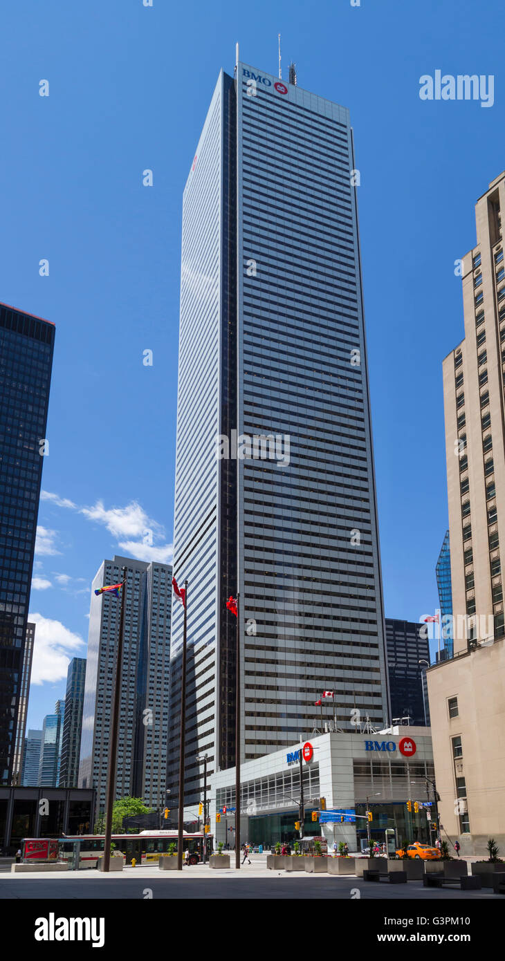 BMO Bank of Montreal Building, tallest skyscraper in Toronto Stock Photo