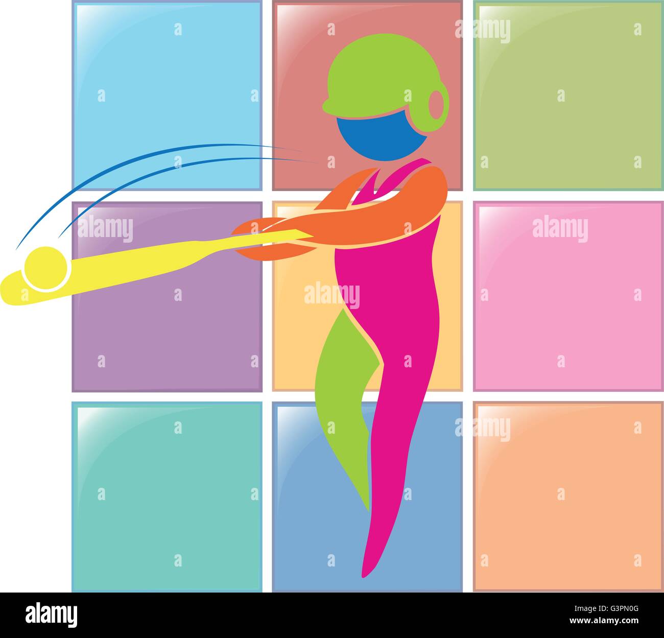 Sport icon for baseball illustration Stock Vector Image & Art - Alamy