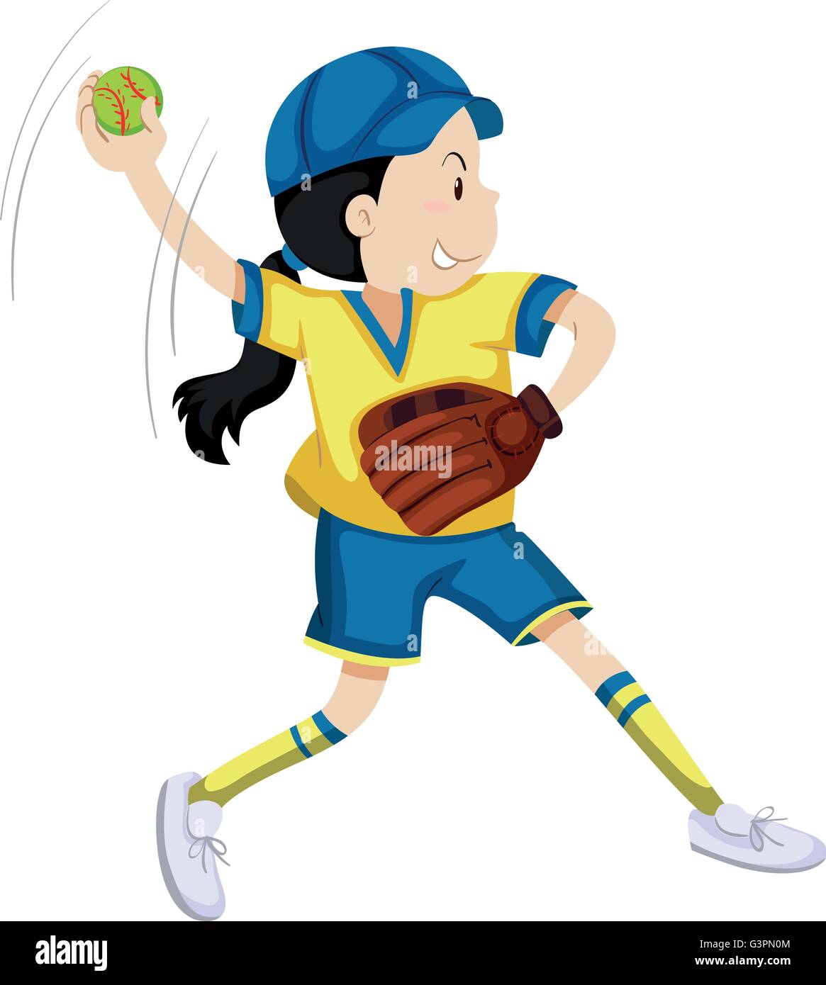 pitching softball clipart images