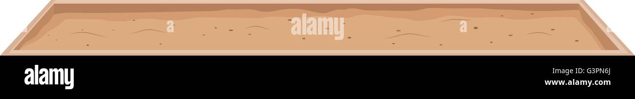 Sand pit for long jump illustration Stock Vector Image & Art - Alamy