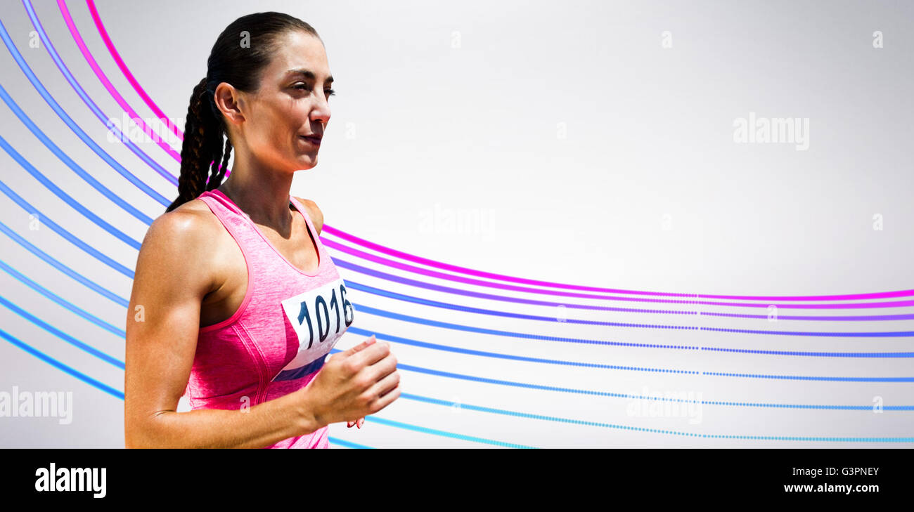 Runner Woman Profile High Resolution Stock Photography and Images - Alamy