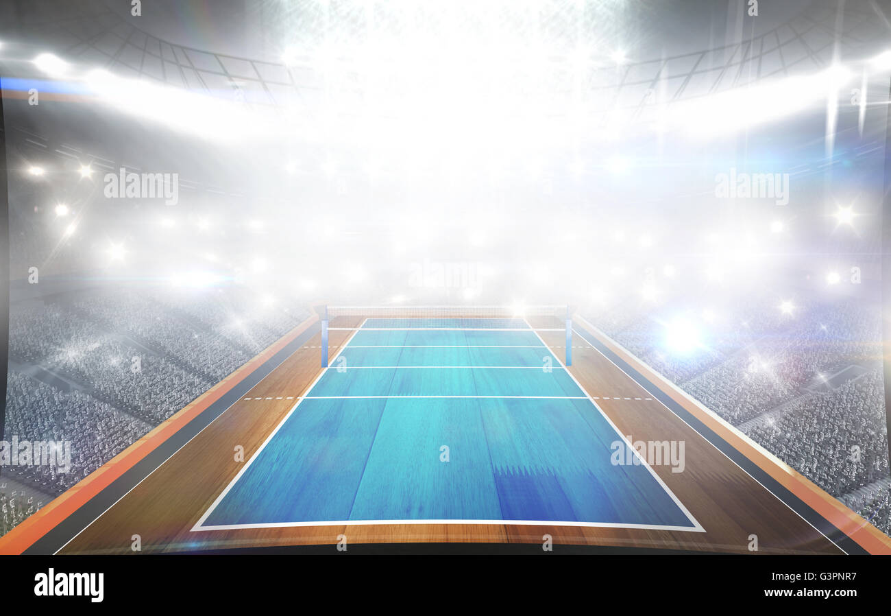 View of a volleyball field Stock Photo