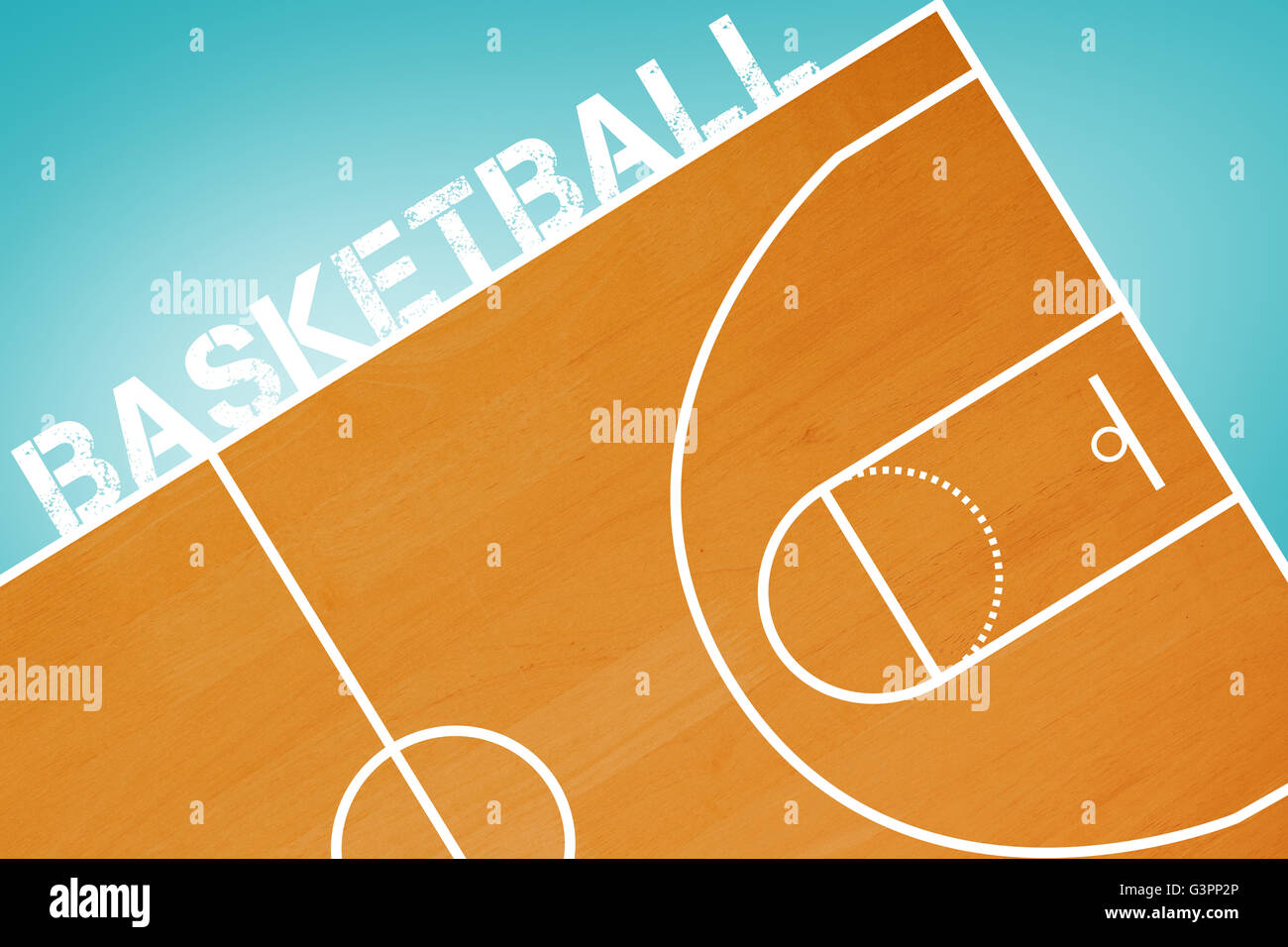 Composite image of basketball message on a white background Stock Photo