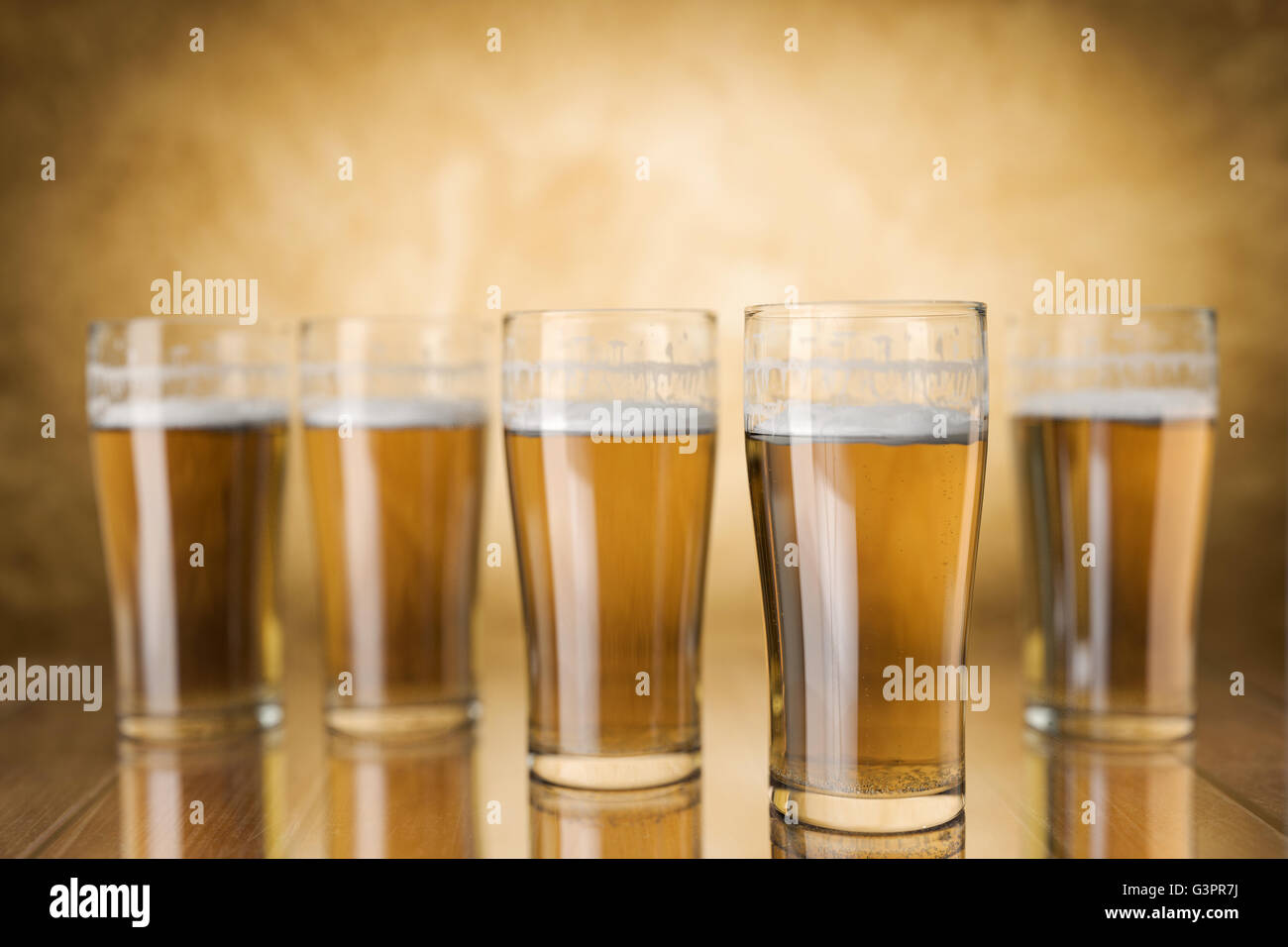 Beer Glasses,3d rendering Stock Photo